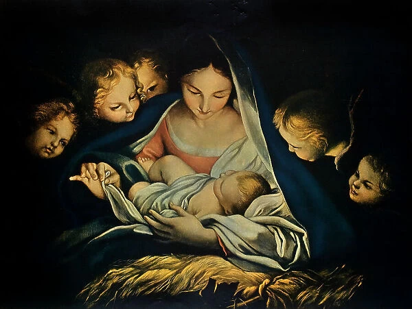 The Holy Night, oil on canvas, or Carlo Maratta Carlo Maratta (1625-1713), Gemldegalerie, Dresden