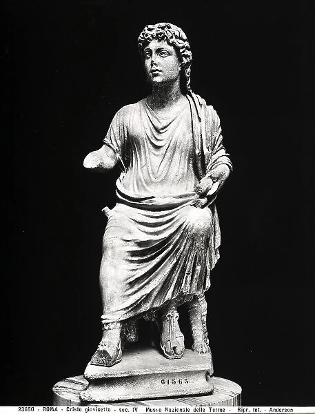 Statue of a young Christ, preserved in the Museo Nazionale delle Terme, Rome