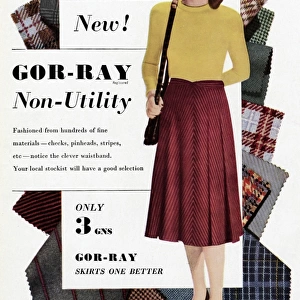 Advert for Gor-ray Koneray skirts 1948