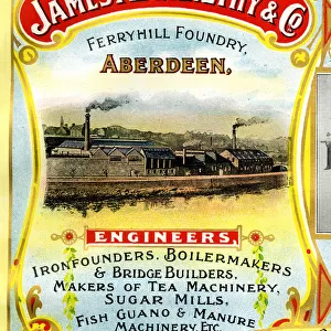 Advert, James Abernethy & Co, Aberdeen, Scotland