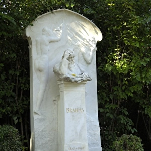 AUSTRIA. Vienna. Cemetery. Tomb of Johannes Brahms