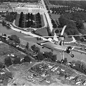 Avro 671 Cierva C30A G-ACWO over Hampton Court