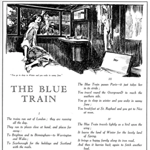 The Blue Train - illustrated poem