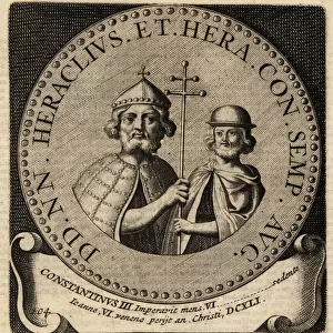 Byzantine Emperors Heraclius and Constantine III