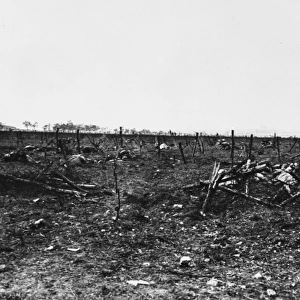 Captured German trench 1915