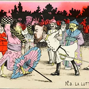 Cartoon impression of the Russo-Japanese War 3 of 5