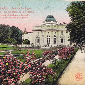 Chateau and the Rose garden at Bagatelle - Bois de Boulogne