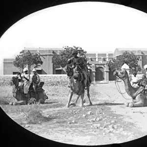 Colonial India, camel riders