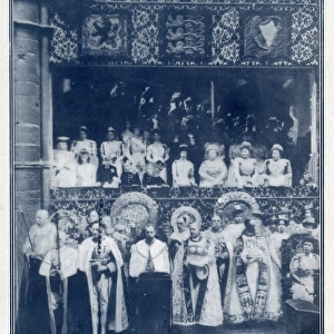 Coronation of King George V, crowning ceremony 1911