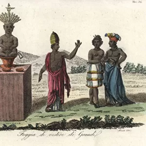 Costumes of religious elite of Ouidah, Benin