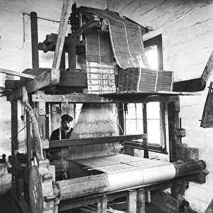 A Damask Napkin Handloom Weaver, Waringstown