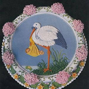 Decorative Stork Christening Cake