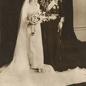 The Duke and Duchess of Kent, wedding portrait