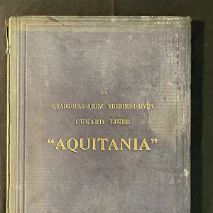 Engineering magazine, bound copy of the Aquitania