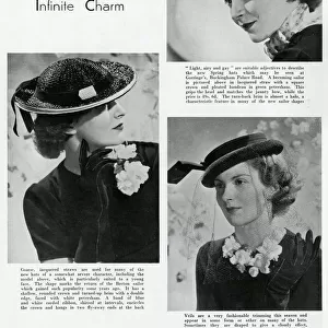 Fashionable hats of infinite charm 1937
