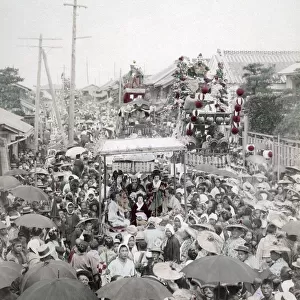 Festival parade, Japan, c. 1890