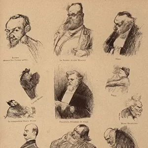 French Caricatures, Hodgepodge of Heads