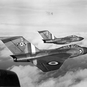 Two Gloster Javelin F(AW)6s of 85 Squadron XA832 and XH695