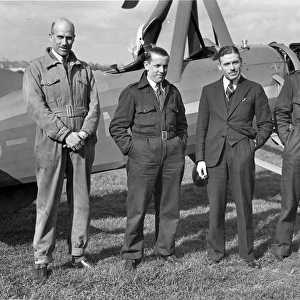 A group of four alongside an Avro 671 Cierva C30A