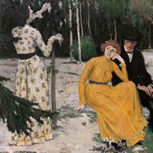 Jan Preisler (1872-1918). Czech painter. Lovers, 1905. Natio
