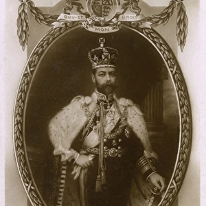 King George V in his coronation robes