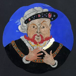 King Henry VIII - counts his wives on his fingers