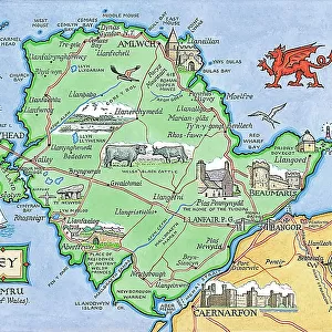 Map by M. F. Peck - Anglesey