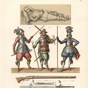 Military equipment and weapons from the 17th century