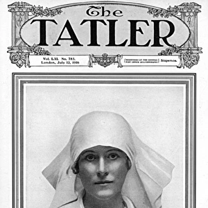 Millicent, Duchess of Sutherland as a nurse, Tatler cover, W