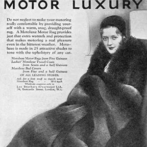 Motoluxe motor rug advertisement