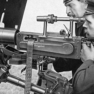 A new type of German machine gun, World War One