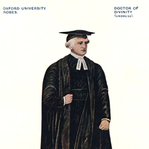 Oxford University robes: Doctor of Divinity (undress)