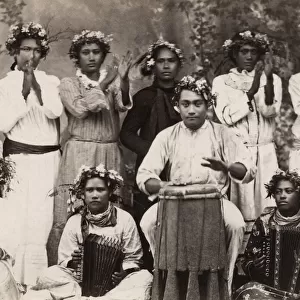 Pacific Islands, Oceania: portrait of musicians