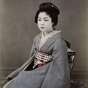 Portrait of a Japanese geisha