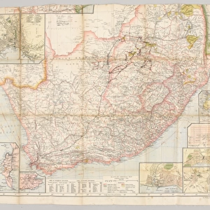 Pte Josiah Egerton Hills undated map of South Africa