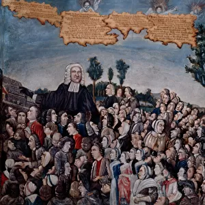 Rev. George Whitefield, Preaching in the Timber Yard at Lurg