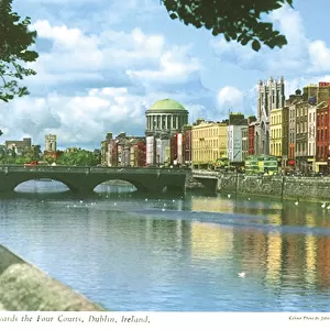 River Liffey, Looking towards the Four Courts Dublin