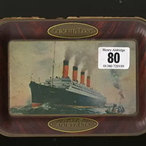 RMS Aquitania, Cunard Line - shipboard souvenir