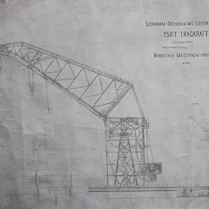 RMS Titanic - Harland and Wolff drawing of floating crane