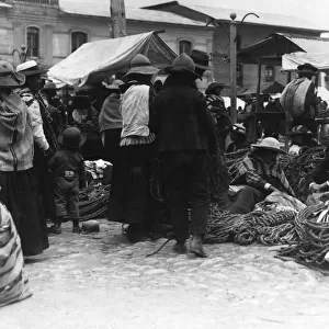 Rope Sellers at the Sunday Fair, Huancayo, Peru