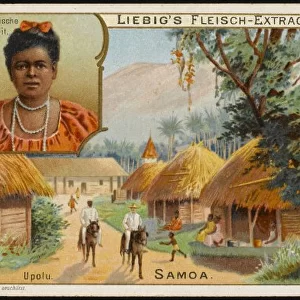 Samoa Village Scene