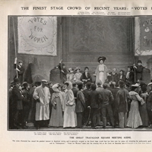 Scene from stage play, Votes for Women, 1907