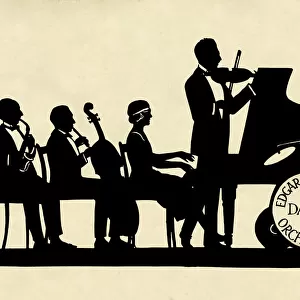 Silhouette of Edgar Dowells Dance Orchestra