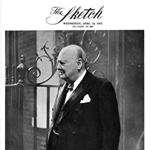 Sir Winston Churchill on the front cover of The Sketch