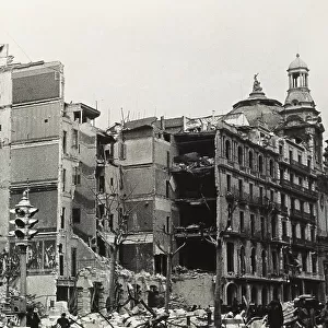 Spain Barcelona Spanish Civil War Gran Via De