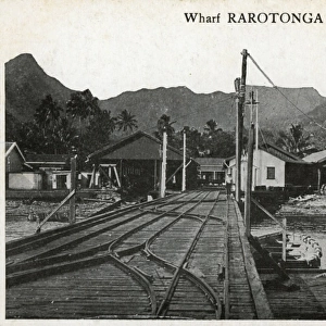 Wharf at Rarotonga, Cook Islands, South Pacific