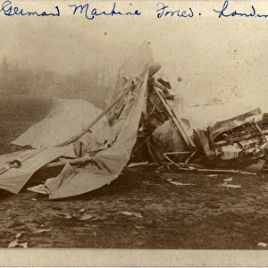 World War One German Biplane - Crash Landing, France