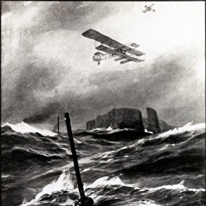 WW1 - Patrolled U-Boat over Heligoland, German Islands