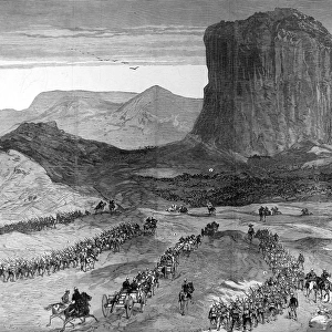 The Zulu war. Scene of the Battle of Isandula (Isandhlwana)