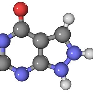 Allopurinol gout drug molecule